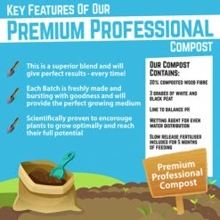 Premium Professional Compost Blend - 100L Plus Fertiliser Plus Free P&p 13 Premium Professional Compost Blend - 100L Plus Fertiliser Plus Free P&p -OWL Plant Shop 100101 4