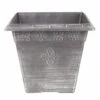 Silver 'Medley' Square Planter 1 Silver 'Medley' Square Planter -OWL Plant Shop 130129