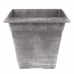Silver 'Medley' Square Planter