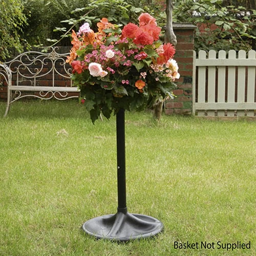 The Easy Fill Hanging Basket Pedestal Planter 3 The Easy Fill Hanging Basket Pedestal Planter