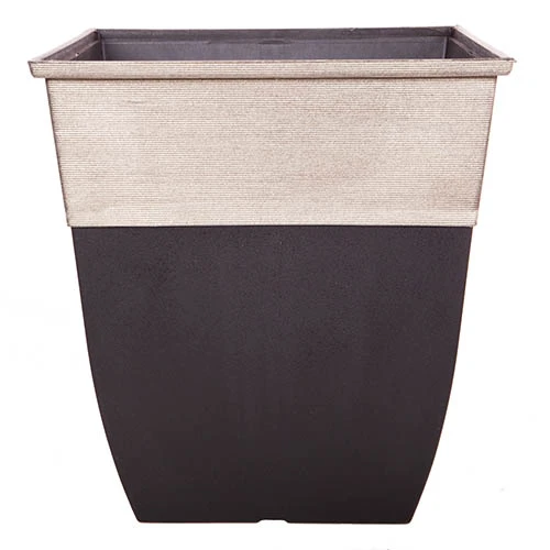 'Hendrix' Tall Square Planter 43cm Champagne Top 3 'Hendrix' Tall Square Planter 43cm Champagne Top