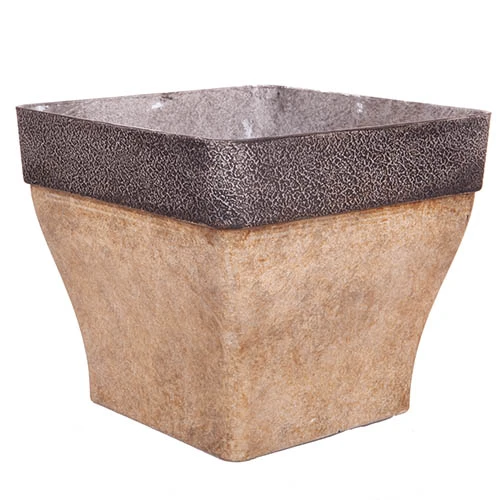 'Diablo' Square Planter 36cm (14in) Brown 4 'Diablo' Square Planter 36cm (14in) Brown - Image 2