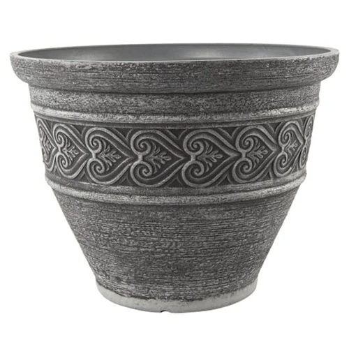 Heart Round Planter 40cm (15.75in) Washed Granite 3 Heart Round Planter 40cm (15.75in) Washed Granite