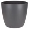 Anthracite Plastic Houseplant Pot Cover 18cm 1 Anthracite Plastic Houseplant Pot Cover 18cm -OWL Plant Shop 130473