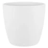 White Plastic Houseplant Pot Cover 22cm 1 White Plastic Houseplant Pot Cover 22cm -OWL Plant Shop 130474