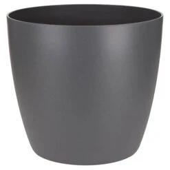 Anthracite Plastic Houseplant Pot Cover 16cm